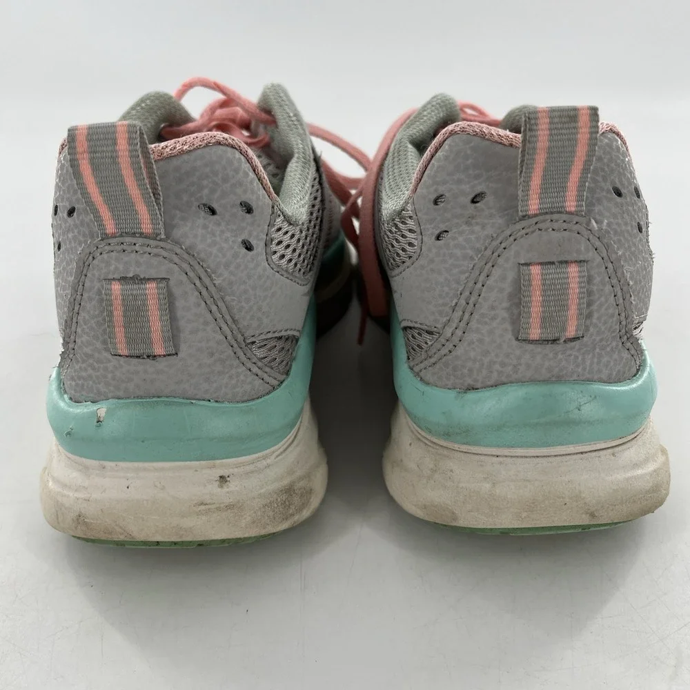 Womens Skechers Walk‎ D'Lux Walkers 8.5 Infinite Motion Gray Pink Green